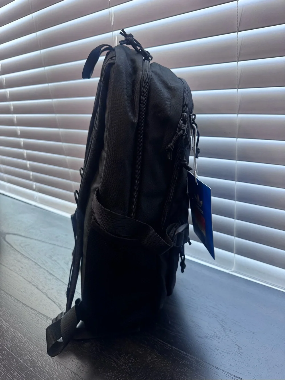 adidas Black Backpack with Front Mesh Pocket